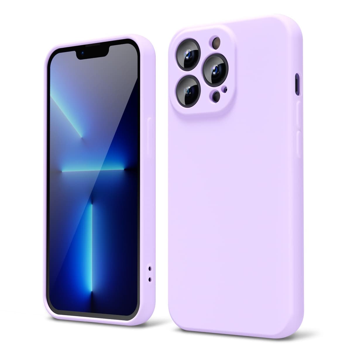 oakxco for iPhone 17 Pro Max Phone Case Liquid Silicone, Cute Thin Slim Grip Soft Rubber Gel for Women Men, Smooth Matte TPU Plain Solid Color Girly Simple Case with Camera Cover, Light Pink — view 752