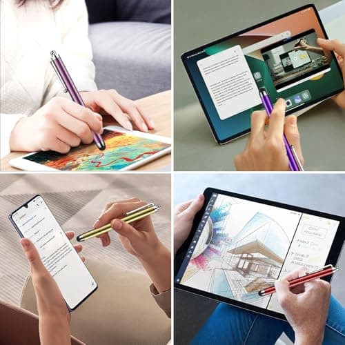 Stylus Pen [10 Pack] Universal Capacitive Touch Screen Pens for Tablets, iPad mini, iPad Pro, iPad Air, Smartphones, Samsung Galaxy - Multiple Colors — view 3