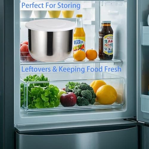 Silicone Lid for Instant Pot 3 QT, 8.1IN Reusable Pot Cover for Instant Pot 3 Quart, Lid 3 qt for Instantpot, Reusable Silicone Lid for Bowl & Food Cover, Accessories for Instapot, Transparent White — view 2