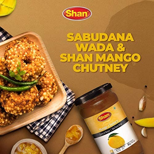 Shan Mango Chutney 14.1 oz (400g) - Tasty Accompaniment from Fresh Mango - Delicious and Zestful Dipping Sauce - Suitable for Vegetarians - Airtight Glass Jar (Pack of 2) — view 3