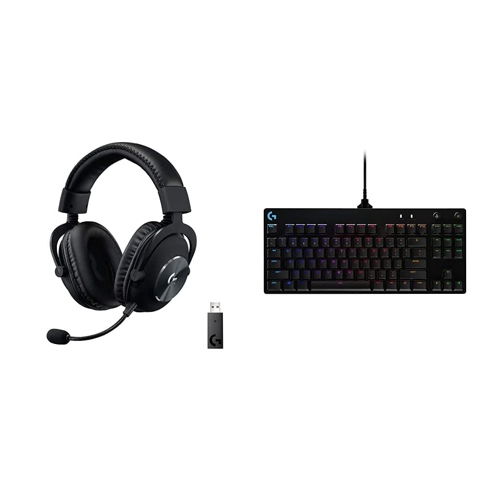 Logitech G PRO Mechanical Gaming Keyboard – Ultra Portable Tenkeyless Design, Detachable Micro USB Cable, Advanced GX Blue Clicky Switches, LIGHTSYNC RGB Backlit Keys, QWERTY UK, PC/Mac - Black — view 10
