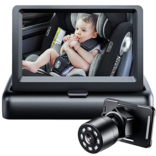 Itomoro Baby Car Camera, View Infant in Rear Facing Seat with Wide Crystal Clear View,360° Rotation Plug and Play Easy Install car camera for baby 1080p