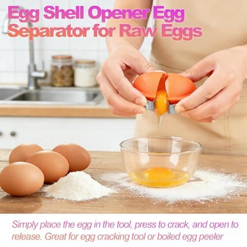 2026 New Eggshell Cracker, Egg Shell Opener, Quickly Cuts Hard-Boiled Eggs, Boiled Egg Peeler, Stainless Steel Eggshell Breaker, Effortless Kitchen Gadget (1pcs) — view 3