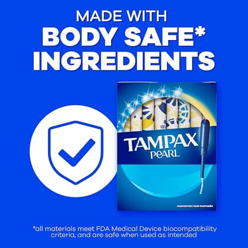 Tampax Pearl Tampons, with LeakGuard Braid, Super Plus Absorbency, Unscented, 50 Count — view 5