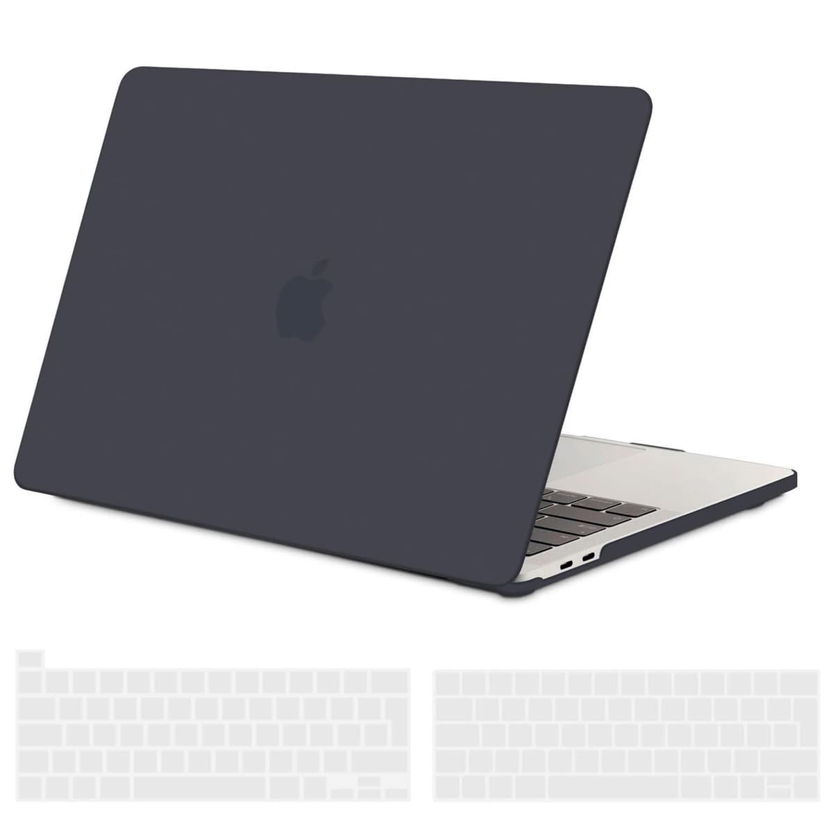 TECOOL Case compatible with MacBook Air M1 & MacBook Air 13 inch Retina 2020 2019 2018 (A2337 A2179 A1932), Plastic Snap On Hard Shell Cover & UK EU Keyboard Protector, Crystal Clear (Glossy) — view 20