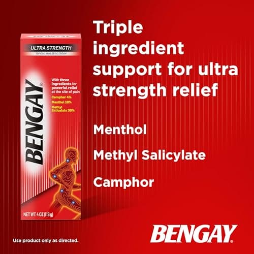 Bengay Ultra Strength Cream, Camphor Menthol & Methyl Salicylate, 4 oz — view 5