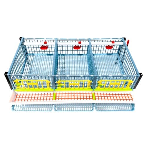 Quail Breeding Cage Indoor: 5 Layer Stackable Quail Coop, Easy Clean, Rust-Free, Easy Egg Collection (2024 Upgrades: Longer Waste Trays, Removable Middle Walls) Cimuka (Traditional) — view 3
