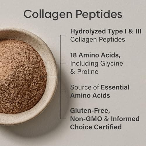 Sports Research® Collagen Peptides – Hydrolyzed Type I & III Collagen Powder for Essential Amino Acids – Easy-Mixing Protein Supplement for Women & Men — view 3