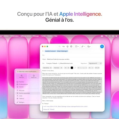 Apple 2026 MacBook Neo 13-inch Laptop with Apple A18 Pro chip (6‑core CPU and 5‑core GPU, 8GB Unified Memory, 256GB) - Blush - French Keyboard — view 3