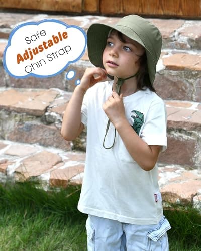FURTALK Baby Sun Hat Toddler Boys Girls Bucket Hat for Kids 0-5 Years UPF 50+ Sun Protective Child Summer Beach Hats — view 4
