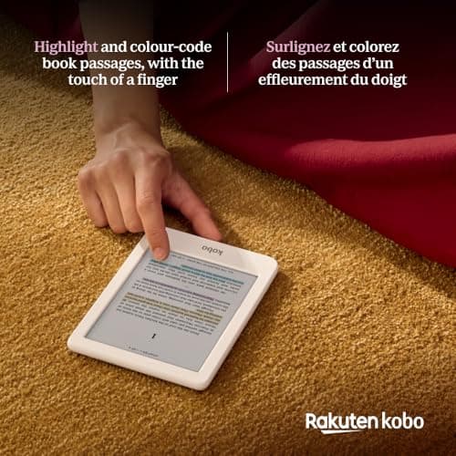Kobo Clara Colour | Colour eReader | 6” Glare-Free Colour E Ink Kaleido 3 Display | Dark Mode Option | Waterproof | Audiobooks | 16GB of Storage (White) — view 2