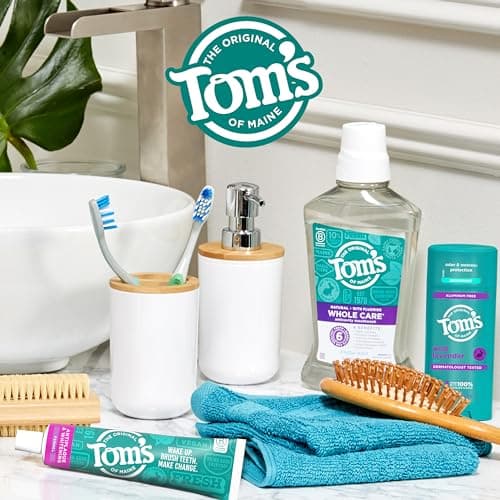 Tom’s of Maine Antiplaque and Whitening Toothpaste, Fluoride Free, Fennel, 3 Pack, 4.5 Oz — view 7