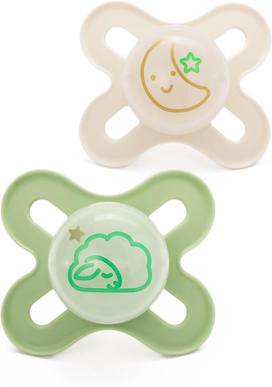 MAM Original Start Soothers | 0-2 Months | 2 Pack | Newborn Dummies | Comes in Dummy Steriliser Case | Sustainable Materials | Baby Accessories for Newborn | Buttercup/Cream (Various Designs) — view 9