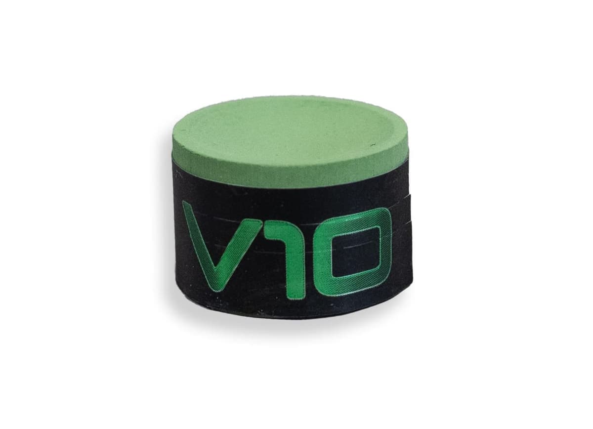 TAOM V10 tiza de billar/snooker redonda verde claro. Tiza de billar/snooker/pool redonda verde claro TAOM V10. Pieza individual