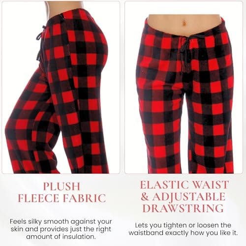 6286-MNT-M Just Love Women's Plush Pajama Pants - Petite to Plus Size Pajamas — view 3