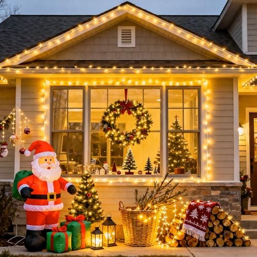 JMEXSUSS Warm White Indoor String Lights for Bedroom, 8 Modes Plug in Twinkle Fairy Lights, 33ft 100LED Christmas Lights Outdoor Waterproof Clear Wire — view 6