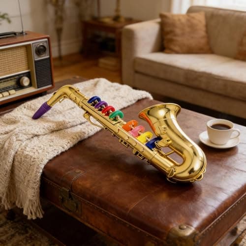 Toy Saxophone for Kids, Saxophone Instrument, Educational Toy, for Boys Girls Party Birthday Holiday School Performance Stage Role Playing Talent Show — view 2