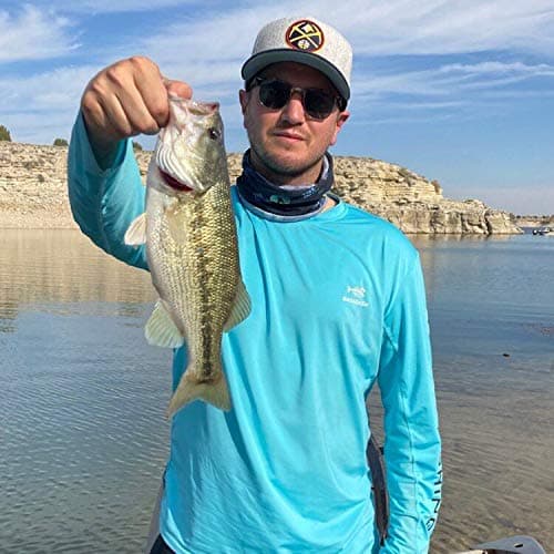 Bassdash Fishing T Shirts for Men UV Sun Protection UPF 50+ Long Sleeve Tee T-Shirt Sky Blue — view 7