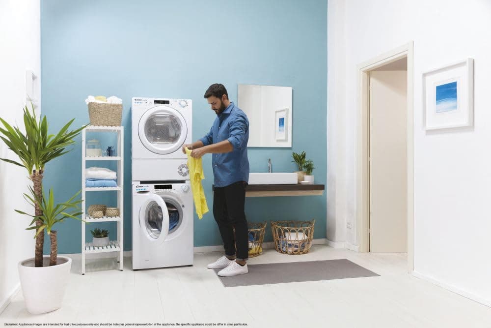 Candy CSOEC10TE 10kg Condenser Tumble Dryer, Sensor Dry, EasyCase, WiFi, White — view 7