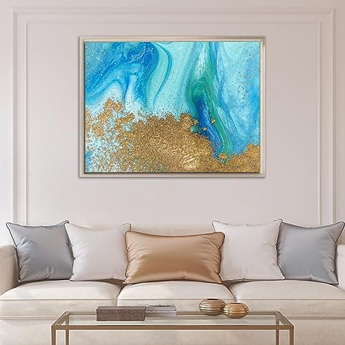 Pixy Canvas Floater Frame 11x14 for 1-1/2 (1.5) inch Deep Canvas Paintings/Canvas Prints/Wood Canvas Panels/Wall Art/Wall Decor/Home Decor/Artwork (Champagne, 11 x 14 inch, Portrait) — view 2
