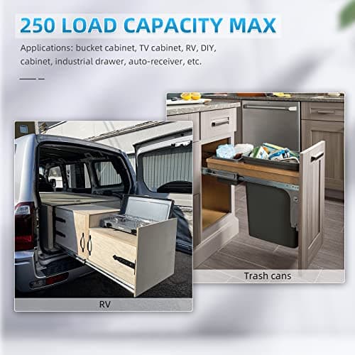 SHUHANG Heavy Duty Drawer Slides Full Extension 12 14 16 18 20 22 24 26 28 30 32 34 36 38 40 Inch (51mm -Without Lock, 20 inch) — view 3