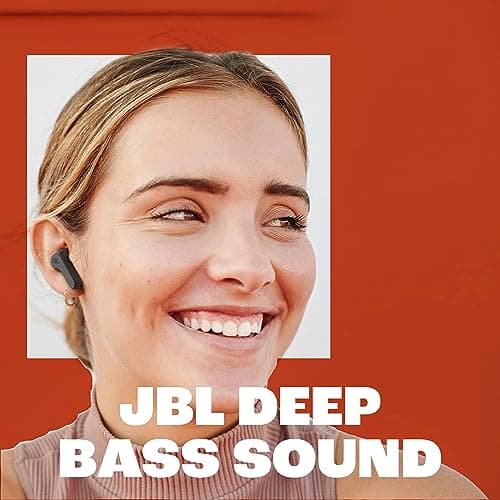 JBL Vibe Beam - True Wireless JBL Deep Bass Sound Earbuds, Bluetooth 5.2, Water & Dust Resistant, Hands-Free Call with VoiceAware, Up to 32 Hours of Battery Life (Black) — view 4