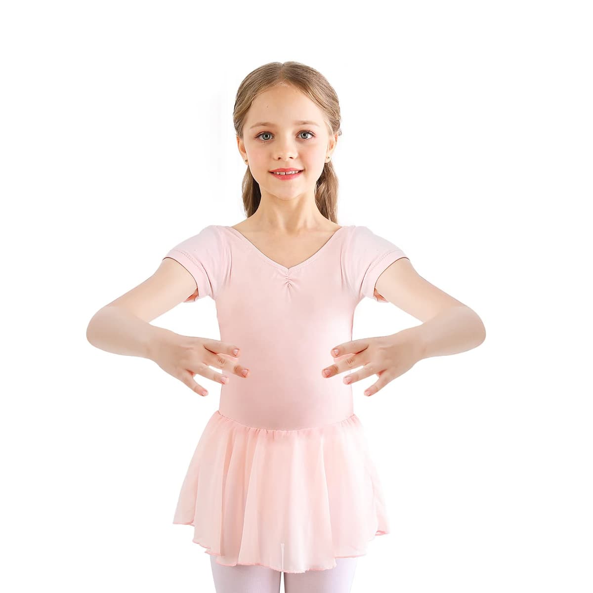 Bezioner Vestido de Ballet Maillot de Danza Manga Larga Gimnasia Leotardo Algodón Body Clásico para Niña