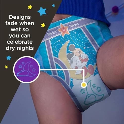 Pull-Ups Boys' Night-Time Potty Training Pants, Size 4T-5T Overnight Training Underwear (38-50 lbs), 52 Ct — view 5