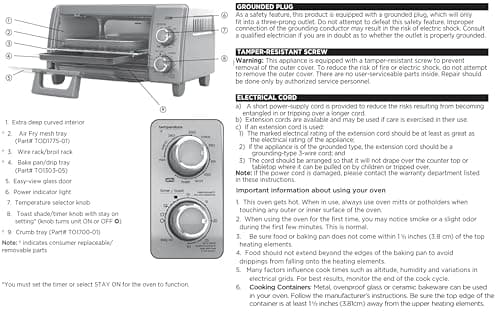 BLACK+DECKER Crisp 'N Bake Air Fry Countertop Convection Toaster Oven, Medium Capacity, 4-Slice, 5-in-1, Fits 9” Pizza, 30-Min Timer, Bake, Broil, Air Fry, Toast, Keep Warm, Stainless Steel — view 11