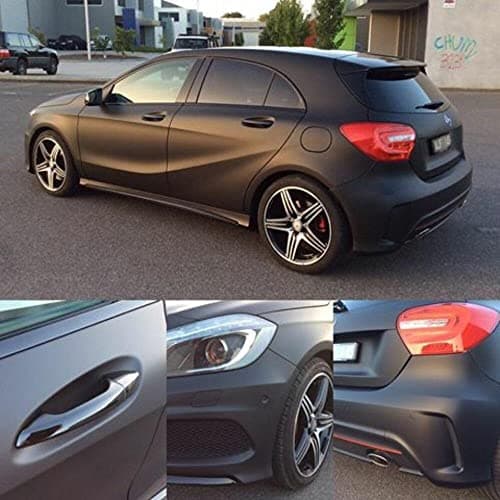 3M Car Wrap Roll 2080 Matte Deep Black | M22 | (Sample 3in x 5in) | Automotive Vinyl Wrap for Cars - Car Interior Wrap & Exterior — view 7