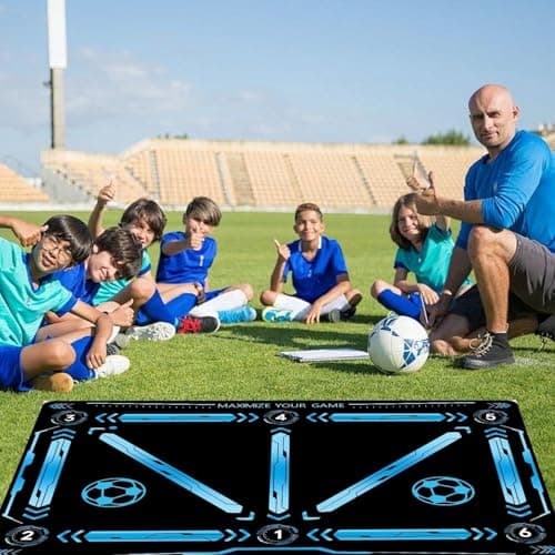 Football Kicking Training Mat, Football Trainer Dribble Silent Training Aids, Foot-ball Door Mat Anti-Slip Carpet For Corner Pitch Floor, Training Pace Ball Control Player Equipment — view 5