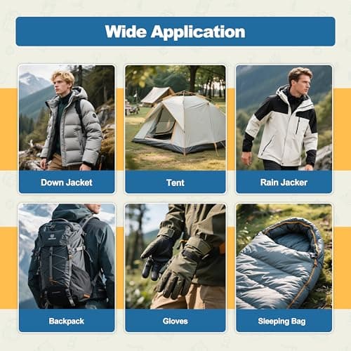 KING MOUNTAIN Self Adhesive Nylon Fabric Repair Tape, 4×63 Inches, Quick Down Jacket Repair Patch, Waterproof Outdoor Gear Patch Kit for Tent,Backpacks,Umbrella, Gloves, Sleeping Bag (Army Green — view 5