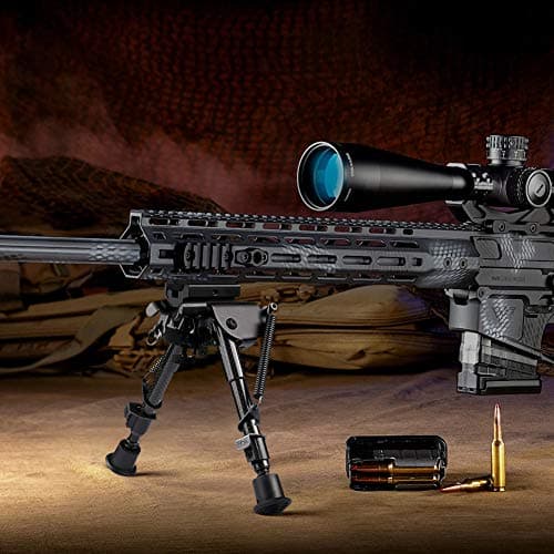 Feyachi Carbon Fiber Tactical Rifle Bipod 6"-9" Adjustable with Picatinny/Mlock Adapter — view 7