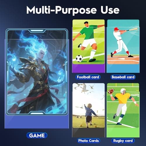 1000ct Trading Card Sleeves Perfect Fit MTG Matte Sleeve, Soft Sports Card Protector for Photocard, Standard TCG Cards Sleeves Fit for MTG 66 * 91 mm — view 3
