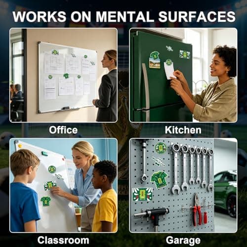 FIFA World Cup 2026 Fridge Magnets Set，Official USA Mexico Brazil Argentina Soccer Fan Souvenir Refrigerator Magnets FIFA Stickers Merchandise for Home Office Decorations — view 2