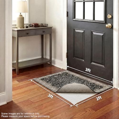 Veken Rug Gripper Pad for Hardwood Floors, Thick Non Slip Rug Pads for Area Rugs, Rug Grippers for Tile Floors, Under Carpet Anti Skid Mat, Keep Your Rugs Safe and in Place, 2x3 Ft — view 7