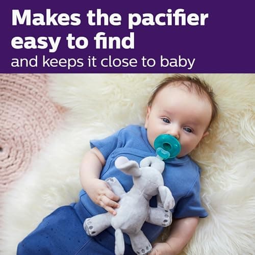 Philips Avent Soothie Snuggle, 0m+, Elephant, SCF347/03 — view 4