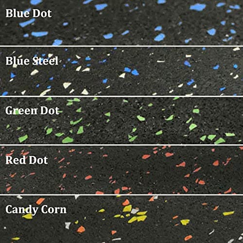 Rubber Cal Elephant Bark Floor Mat, Blue Dot, 3/16-Inch x 4 x 12-Feet — view 3