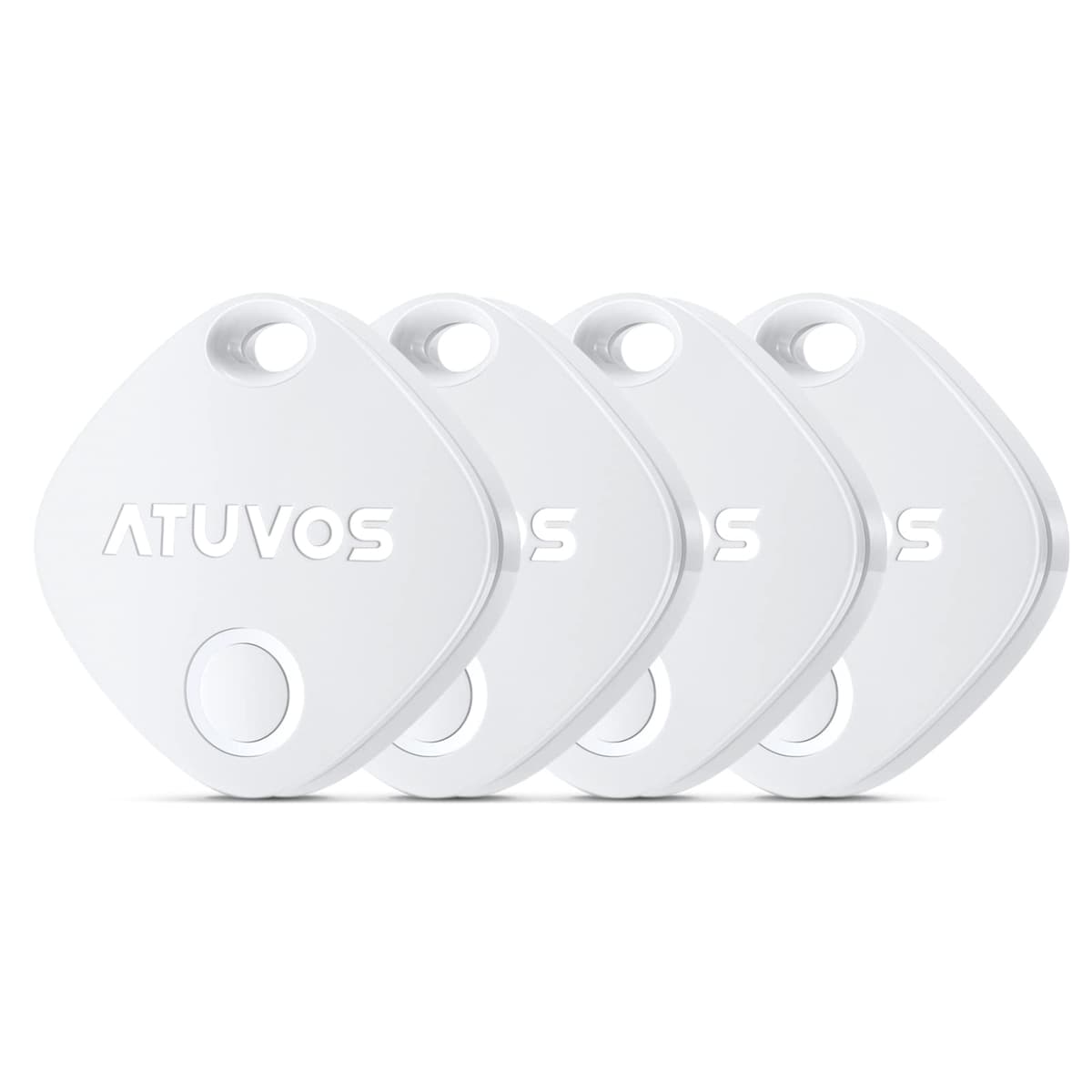 ATUVOS Air Tags - 4 Pack,Tracker Bluetooth Item Finder, Compatible with Apple Find My (iOS Only), Replaceable Battery, IP67 Waterproof, for Keys, Luggages, Suitcases, Bags, Black — view 8