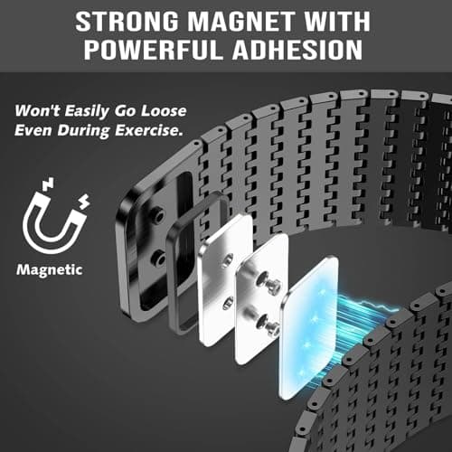 BEAEN Magnetic Mesh Loop Band Compatible with Apple Watch Band 49mm 46mm 45mm 44mm 42mm 40mm 41mm 38mm Men Women, Stainless Steel Adjustable Metal Strap for iWatch Series 10 9 8 7 6 5 4 3 2 1 Ultra SE
