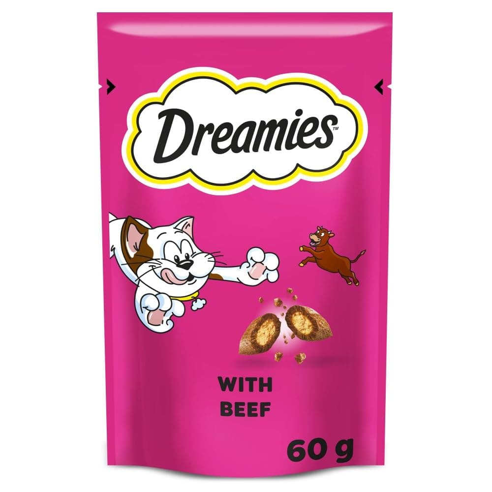 DREAMIES - Cat Treats - 12 x 60g - Multipack Biscuits - Variety Snack Box - 12 Pouches — view 12