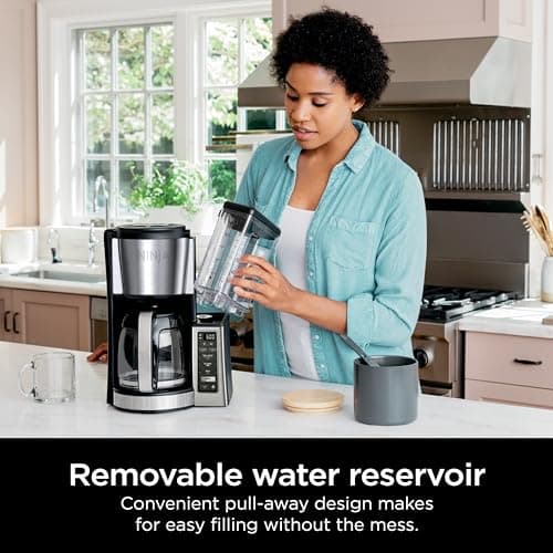Ninja 12-Cup Programmable Coffee Brewer, 2 Brew Styles, Adjustable Warm Plate, 60oz Water Reservoir, Delay Brew - Black/Stainless Steel — view 2