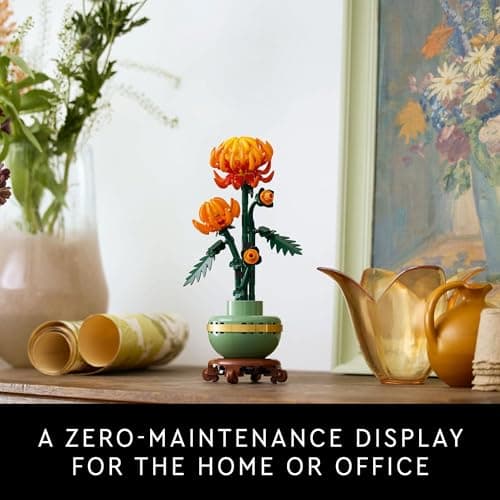 LEGO Botanicals Chrysanthemum Building Set for Adults Ages 18+ - Artificial Flower for Dinner Table Centerpieces & Decoration - Gift for Birthdays - 10368 — view 5
