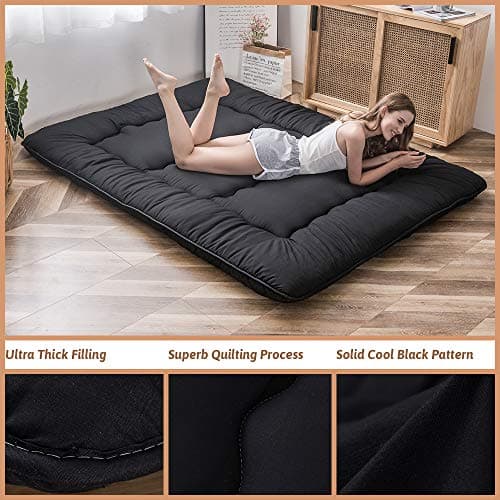 MAXYOYO Japanese Floor Mattress 4" Thick Full Size Foldable Futon Mattress — view 3