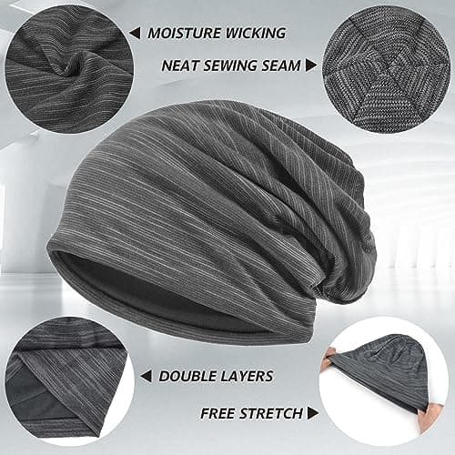 EINSKEY Slouchy Beanie for Men & Women, Lightweight Oversize Thin Cotton Chemo Hats Soft Night Cap Comfortable Sleeping Hat