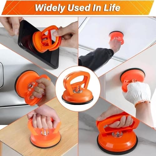 WASAIQI Dent Puller,Car Dent Puller 3 Pack Dent Remover Tool Dent Removal Kit for Car Suction Cup Dent Puller and Dent Repair Kit for Car Body,Screen — view 4