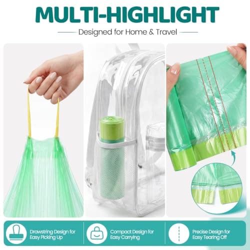 Orzbow Disposable Potty Liners with Drawstring, 18 x 20 inches, 90 Count — view 4