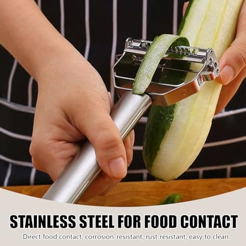 Multifunction Stainless Steel Julienne Peeler Vegetable Peeler Double Planing Grater Kitchen Accessories Cooking Tools — view 5
