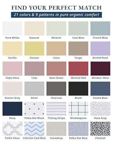 LANE LINEN King Sheets 100% Organic Cotton 4pc Percale Cooling Soft - White — view 2