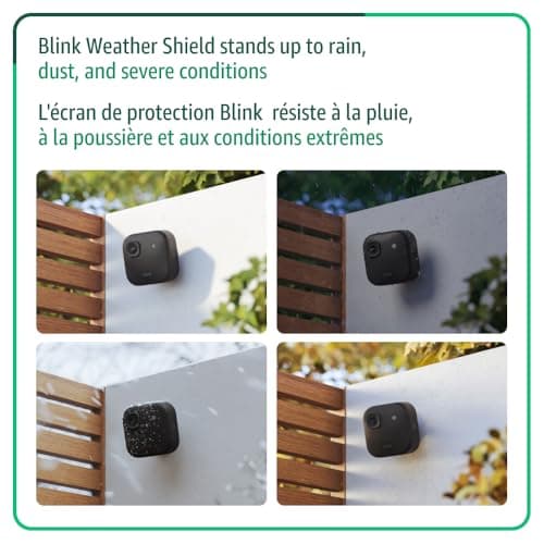Blink Outdoor 2K+ (newest model) — Wireless smart security camera, 2K video resolution, enhanced audio, two-year battery. Sync Module Core included — 5 camera system (Black) — view 4